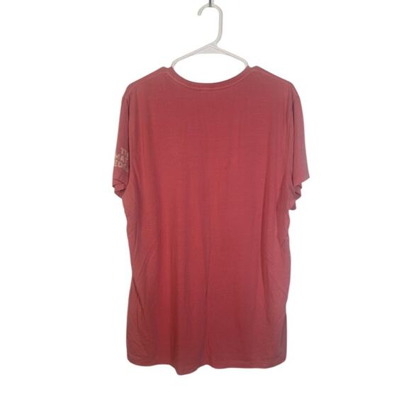 Marine Layer Pink Climate Short Sleeve Lightweight Cotton T-Shirt Women Sz L - Picture 2 of 8